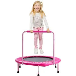 VEVOR Trampoline Faltbares Mini-Trampolin 100kg Rebounder-Trampolin 91,44cm Rosa