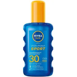 NIVEA UV Dry Protect Sport Transparentes Spray LSF 30 Sonnenschutz 200 ml