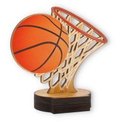 Pokal Basketball aus Holz 20,0cm