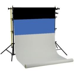 Falcon Eyes Hintergrund System SPK-3 inkl. 3 Rollen Schwarz/Weiß/Blau 1,38x11 m