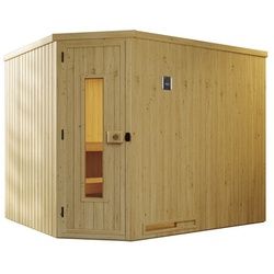 WEKA Elementsauna »VARBERG«, BxHxT: 244 cm x 199 cm x 194 cm - braun