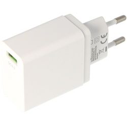 USB-Schnellladegerät QC3.0 18W, Quick Charge USB-Netzteil, weiß