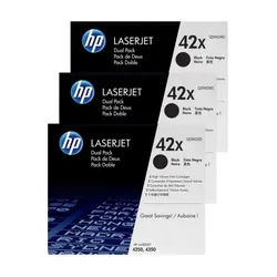HP 42X Dualpack Toner Black 3 Pack