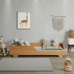 Mid.you Bodenbett , Honig , Holz , Kiefer , massiv , Höhe ca. 20 cm , 90x200 cm , FSC Mix , bodentiefer Einstieg , Babymöbel & Kindermöbel, Kinderzimmer & Jugendzimmer, Kinderbetten, Kinderbetten & Jugendbetten