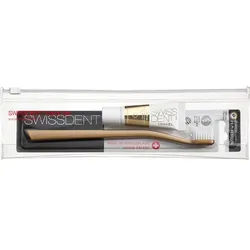 Swissdent Pflege SetsTravel Set Crystal Whitening Toothpaste Repair & Remineralisation RDA 14 10 ml + Profi Whitening Zahnbürste Gold 10 ml