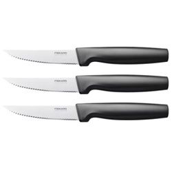 Fiskars Functional Form Steakmesserset, 3-teilig, Langlebige Fleischmesser mit gezahnten Klingen, 1 Set = 3 Messer