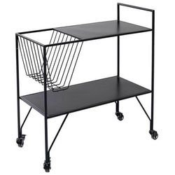 Kare-Design Servierwagen , Schwarz , Metall , 33x75x68 cm , Esszimmer, Barmöbel, Barwagen