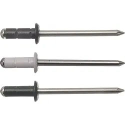 Mehrbereichsniet Alu/A2 - grün RAL 6005 / 4,0 x 9,5 / 1,0 - 6,0