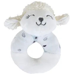 Patinio Rassel , Creme, Grau, Weiß , Textil , Füllung: Polyester , 12.5 cm , EN 71 , Rassel , Spielzeug, Babyspielzeug, Greiflinge & Rasseln