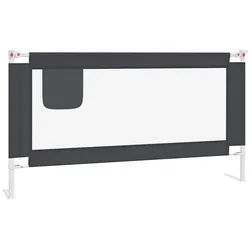 furnicato Bettschutzgitter Bettgitter Dunkelgrau 160 x 25 cm für Kinder 18 Monate bis 5 Jahre (1 St) grau 25 cm x 95 cm x 160 cm