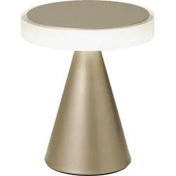 Fabas Luce Led-Tischleuchte , Goldfarben , Metall, Kunststoff , 20 cm , ISO 9001 , Touch (on/off), gleichmäßige Lichtverteilung , Lampen & Leuchten, Innenbeleuchtung, Tischlampen