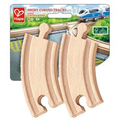 Hape Kurze Eisenbahnkurvenschienen, 4 Stück 1 St
