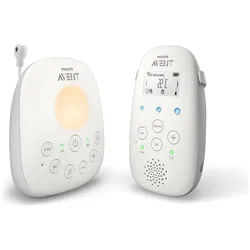 Philips Babyphone Avent SCD713/26, Smart ECO-Modus, Schlaflieder, Gegensprechfunktion, Nachtlicht weiß