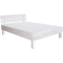 Carryhome Bett , Weiß , Holz , Buche , massiv , 120x200 cm , in verschiedenen Größen erhältlich , Schlafzimmer, Komplette Schlafzimmer und Serien, Schlafzimmerserien
