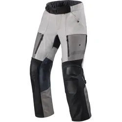Revit Sand 5 H2O wasserdichte Motorrad Textilhose, schwarz-silber, Größe XL für Männer