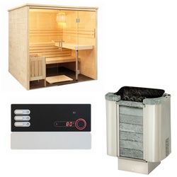 Sentiotec Sauna Komplettset Alaska View | Cumulus | 5 Pers.