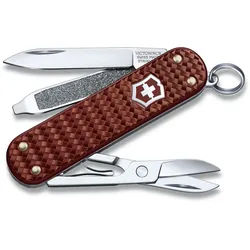 Victorinox Classic SD Precious Alox Kollektion, kleines Taschenmesser Hazel Brown