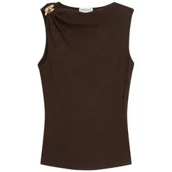 Grace & Mila Shirttop WAGNER - Top Damen - Shirt Damen - Tanktop - ärmelloses Top Damen beige S