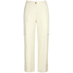 Le pantalon 7/8 jambes larges et droites Raffaello Rossi beige