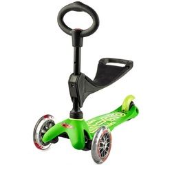 Micro Scooter Mini Micro 3in1 Deluxe grün, inkl. T-Stange Kickboardreifen - PU Reifen, Kickboardart - Kickboard 1-5 Jahre , Kickboardfarbe - Grün,