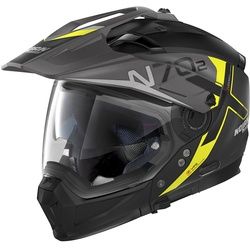 Nolan N70-2 X Bungee N-Com Helm, schwarz-gelb, Größe 2XS