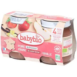 Babybio Birne Erdbeer Vanille