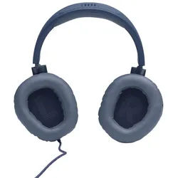 JBL Quantum 100 On-Ear-Kopfhörer (Mikrofon abnehmbar, kabelgebunden, JBL QuantumSOUND Signature) blau