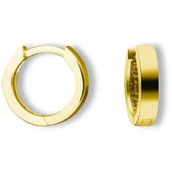 ONE ELEMENT Paar Creolen Ohrringe Creolen aus 585 Gelbgold Ø 12,0 x 2,0 mm, Schlicht & schön – dezente Eleganz für jeden Tag goldfarben