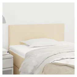 vidaXL Bett, Kopfteil Creme 80x5x78/88 cm Stoff