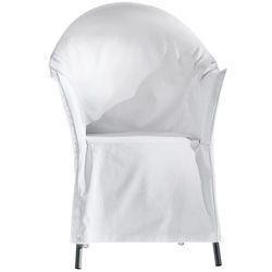 Husse für Stuhl Lord Yo driade weiß, Designer Philippe Starck