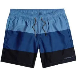 G-Star für Herren. D26203-C331-H192 Dirik blauer Badeanzug Farbblock (S), Strandbekleidung, Recyceltes Polyester, Nachhaltig