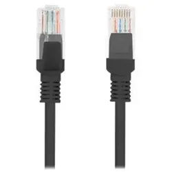 patch cable - 15 m - RAL 9004 black - Schwarz - 15m