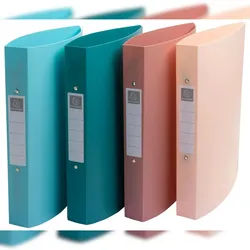 Exacompta 54470E 12x Mittelfestes Ringbuch A4+, 2 Ringe, Recycling-PP, Skandi - Farben sortiert
