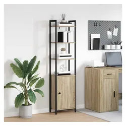 vidaXL Bücherregal, Bücherregal Sonoma-Eiche 40 x 24 x 161 cm Holzwerkstoff braun