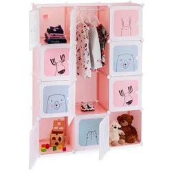 Relaxdays Steckregal Kinderzimmer , Multicolor , Kunststoff, Metall , 110x145x37.5 cm , Babymöbel & Kindermöbel, Babyzimmer, Babyregale & Kinderregale