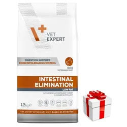 VETEXPERT Veterinary Diet Dog Intestinal Elimination 12kg + Überraschung für den Hund