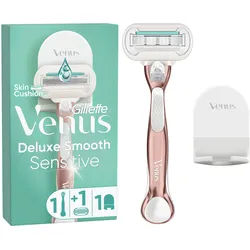 Gillette Venus - Nassrasierer 'Deluxe Smooth Sensitive' + 1 Rasierklinge & -halter Sonstige St Frauen