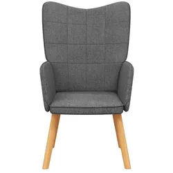 vidaXL Relaxsessel, Sessel Dunkelgrau Stoff