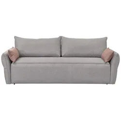 Calicosy Schlafsofa 3-sitzer aus stoff - lagos 238/96/90 cm , Grau , Textil , 96x90x203 cm , Babymöbel & Kindermöbel, Kinderzimmer & Jugendzimmer, Schlafsofas