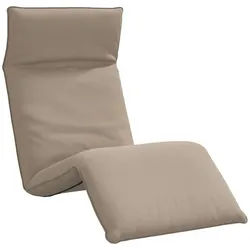 vidaXL Gartenliege Sonnenliege Klappbar Taupe 175x54x8,5 cm Oxford-Gewebe, 1 St.