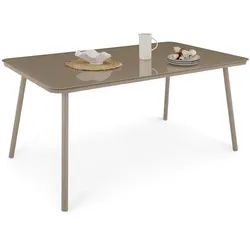 Idimex Gartentisch Volonte , Glas, Metall , Mode , 160x75x90 cm , Gartenmöbel, Gartentische