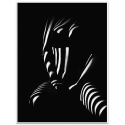 wandmotiv24 Poster Frau, Körper, Licht, Schwarz & Weiss (1 St), Wandbild, Wanddeko, Poster in versch. Größen schwarz 40 cm x 30 cm x 0.1 cm