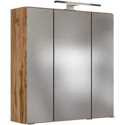 Spiegelschrank Lucca mit LED Eiche B: ca. 60 cm