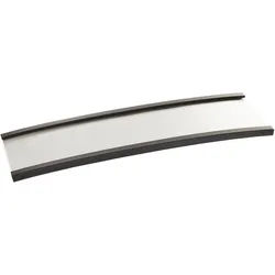 100 Etikettenhalter, C-Profil, magnetisch, Abschnitte 30 mm | 130 mm | nicht selbstklebend, Ferrit, schwarz