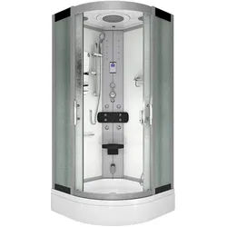 AcquaVapore Dampfdusche Duschtempel Sauna Dusche Duschkabine D46-50M2 90x90 cm