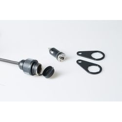 SW-Motech Universal Elektrik-Kit - Zigarettenanzünder. USB-Buchse. Montagematerial., schwarz