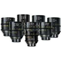 DZOFILM Vespid Prime 8-Lens Kit 16 T2.8 + 25/35/50/75/100/125 T2.1 + Macro 90 T2.8 metric