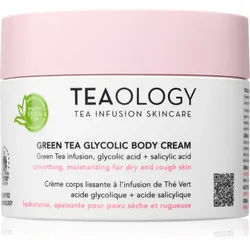 Teaology Green Tea Glycolic Body Cream hydratisierende Körpercreme mit glättender Wirkung 260 ml