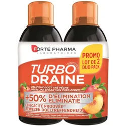 Forté Pharma Turbodraine Thé Vert-Pêche Duopack