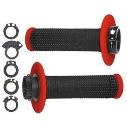 PROGRIP Lenkergriffe 708, schwarz/rot, Lock-On Grips, schwarz-rot